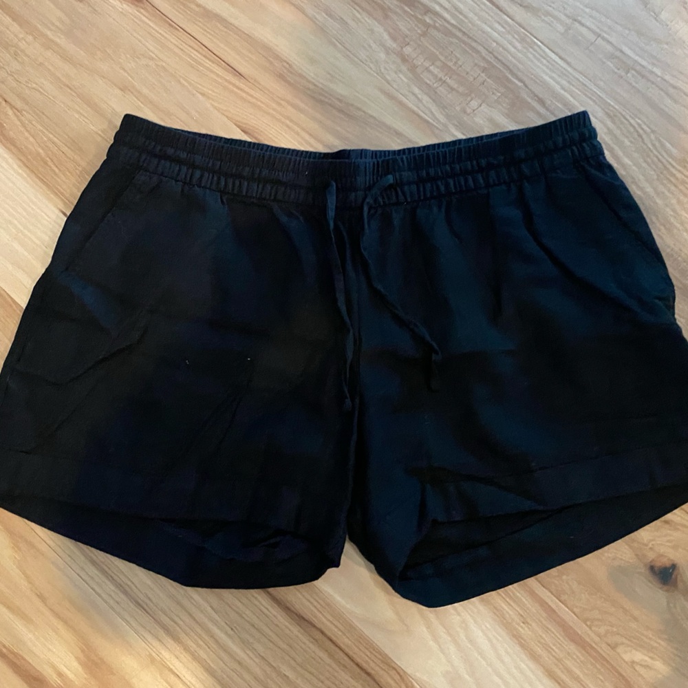 Women's old navy Black linen Casual Shorts size large
